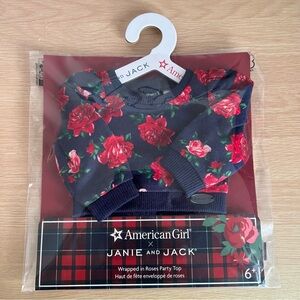 American Girl Doll x Janie and Jack Wrapped in Roses Party Top